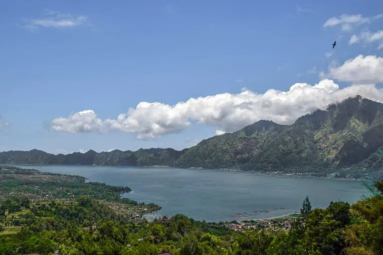 Views of Buyan Lake in Buleleng Regency, Bali