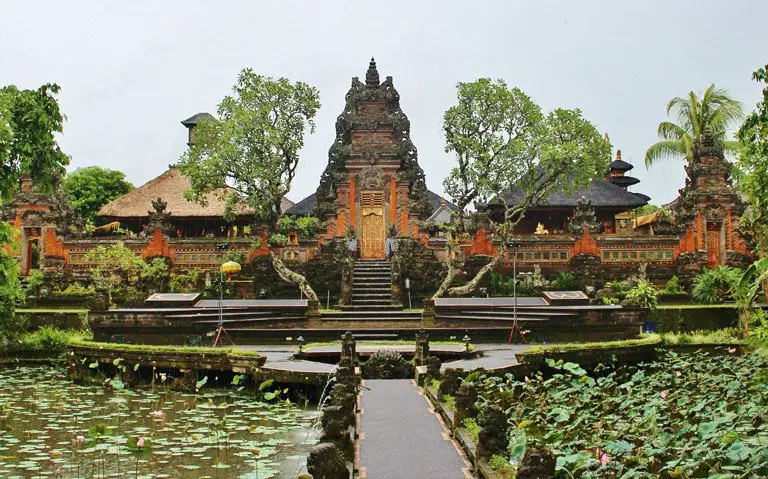 The Saraswati temple in downtown Ubud, Bali