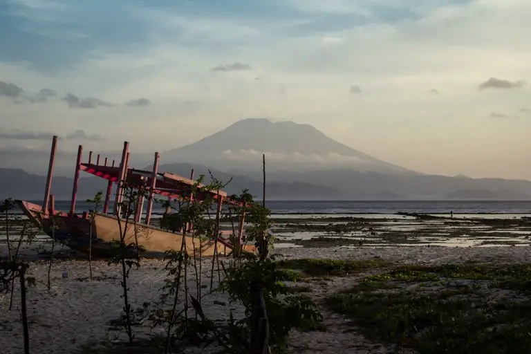 Boat in the Jungut Batu Beach, Nusa Lembongan