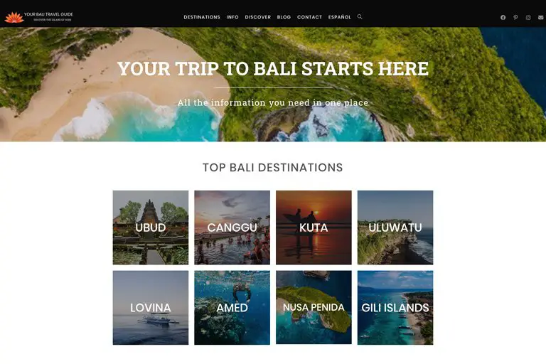 Your Bali Travel Guide - Homepage